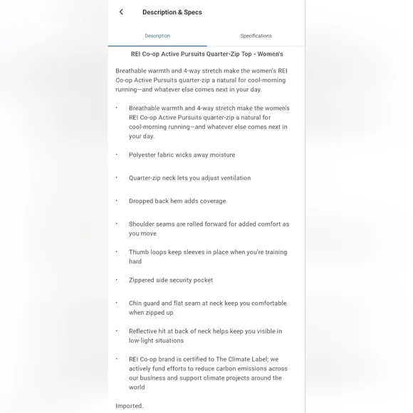 REI Co-op Active Pursuits Quarter-Zip Top - Women's - Picture 12 of 13